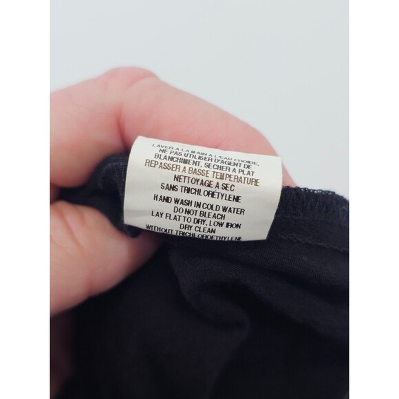 LM Women's M Iris Setlakwe Black Short Sleeve Belted Bamboo Soft Shirt Dress EUC - Picture 8 of 9